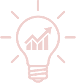 Lightbulb with growth chart