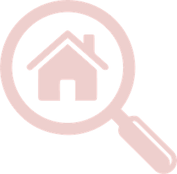 Magnifying glass over a house
