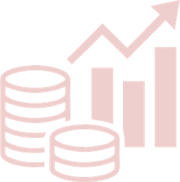 Coins and stock chart